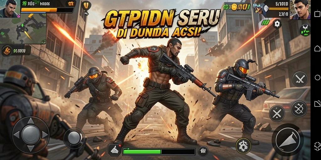 Tangkap momen aksi seru dalam GTPIDN dengan gameplay yang mendebarkan.