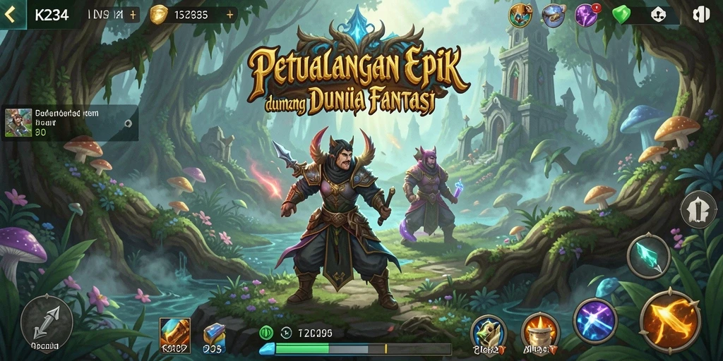 Tampilan gameplay RPG yang mendebarkan dan grafis menawan di K234.
