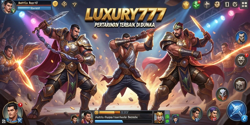 Tampilan gameplay mendebarkan di LUXURY777 dengan aksi penuh strategi.