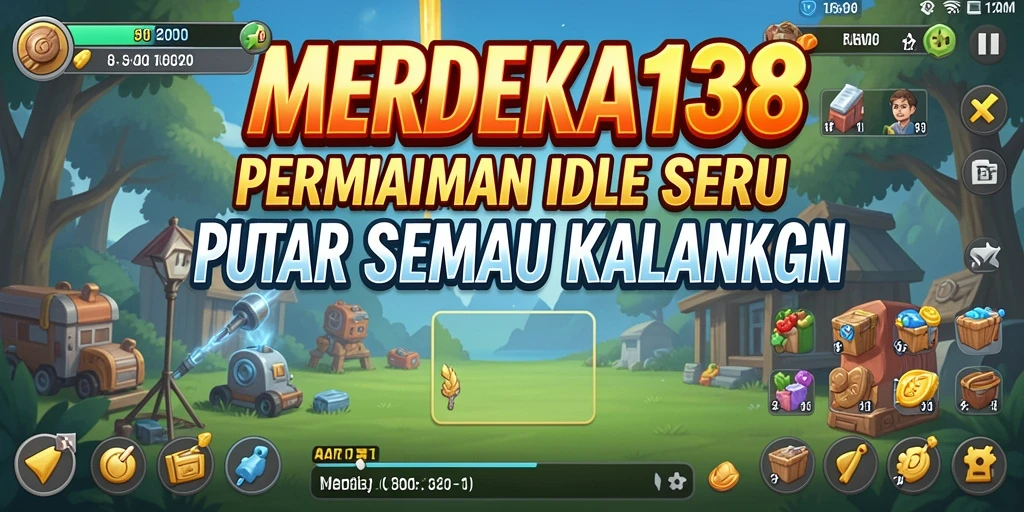 Tampilan gameplay Idle yang menarik dari MERDEKA138.