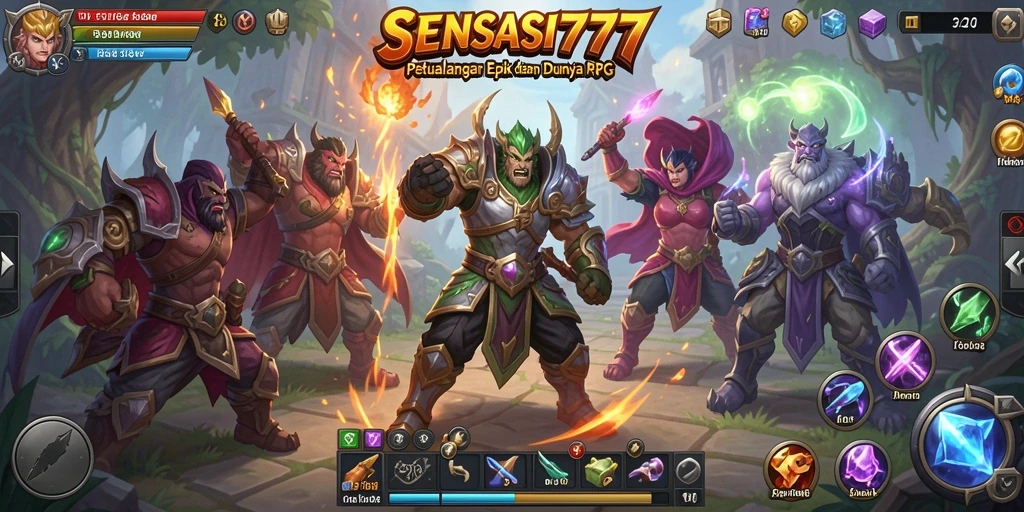 Menampilkan aksi seru dan petualangan dalam SENSASI777.